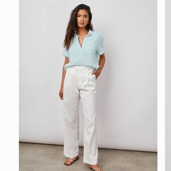 Rails Savannah Lightweight Cotton Gauze Top in Sky Blue size XS - Picture 1 of 6